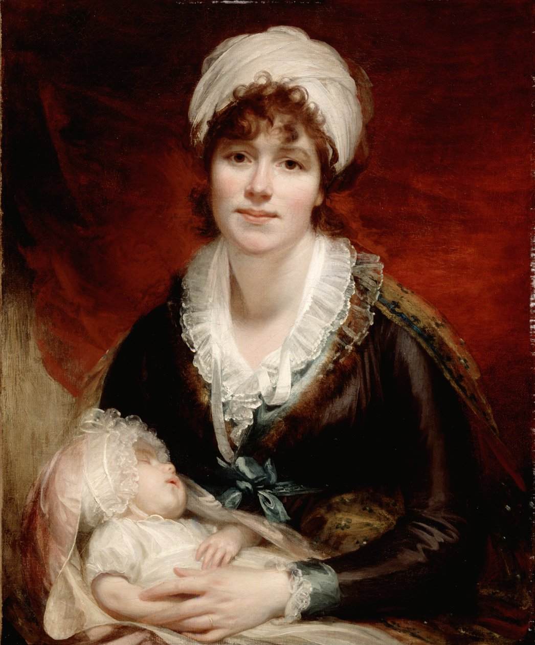 Lady Beechey ja hänen vauvansa, n. 1800 tekijältä William Beechey