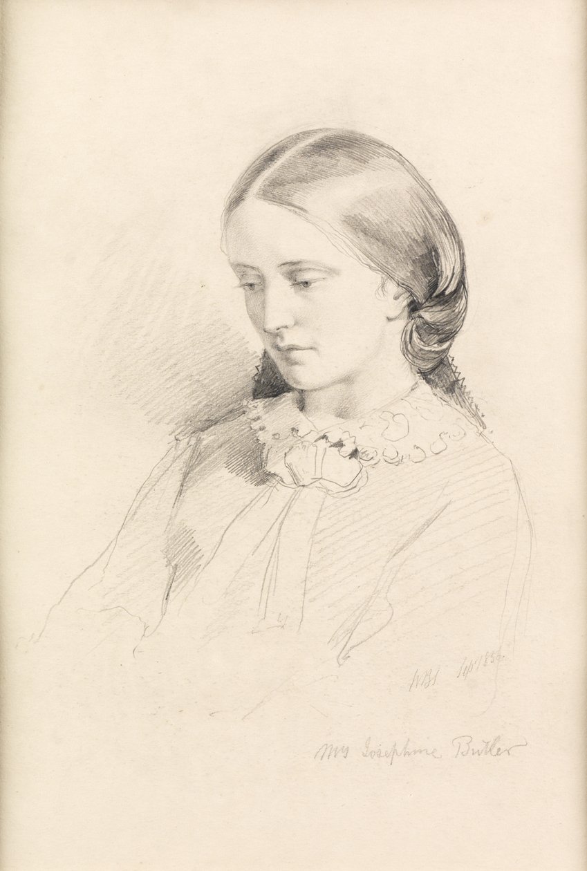 Josephine Butler, varhainen feministikampanja, 1856 tekijältä William Bell Scott