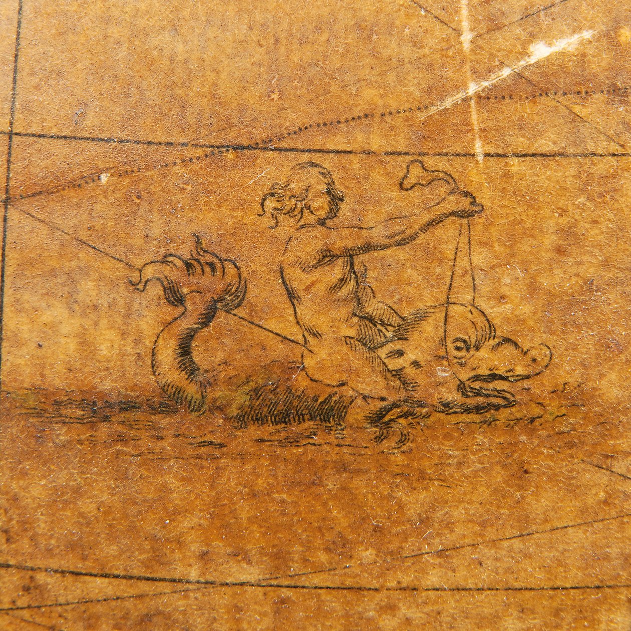 Varhainen englantilainen maanpäällinen maapallo, n. 1673 tekijältä William Berry