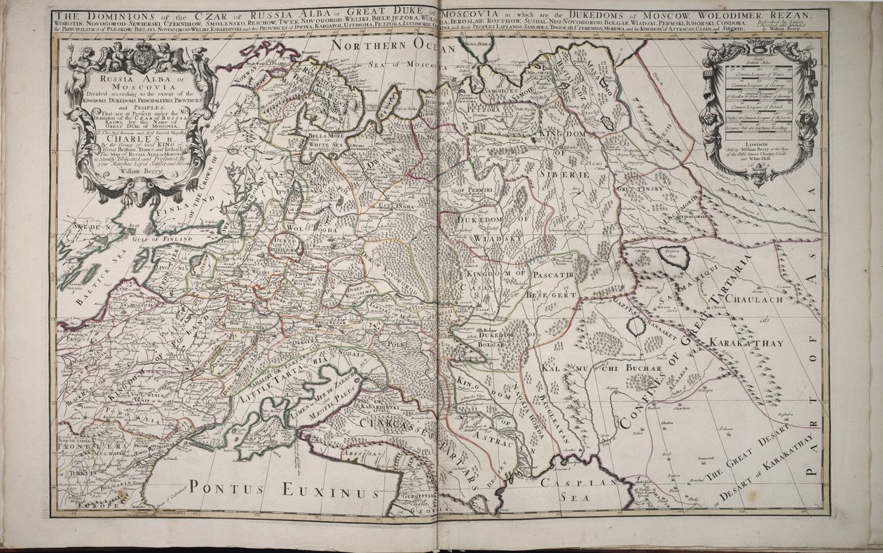 Venäjä Alba tai Moskova, 1682 tekijältä William Berry