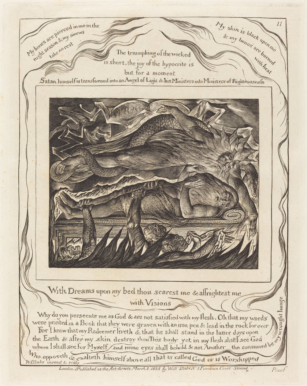 Jobin pahat unet tekijältä William Blake