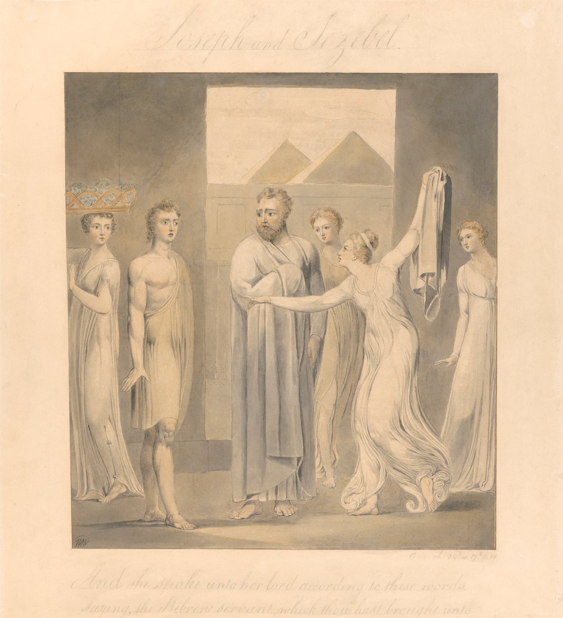 Joosefin ja Potifarin vaimo tekijältä William Blake