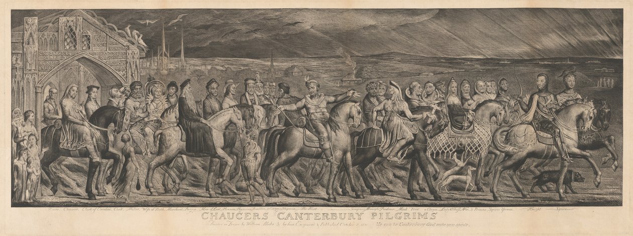 Canterburyn pyhiinvaeltajat, 1810. tekijältä William Blake