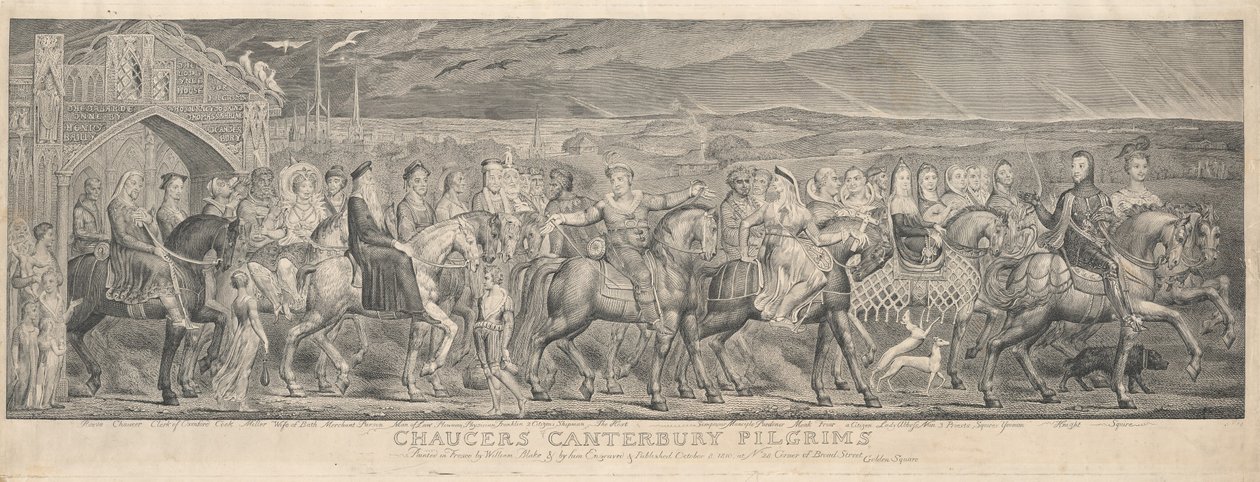 Canterburyn pyhiinvaeltajat, 1810. tekijältä William Blake