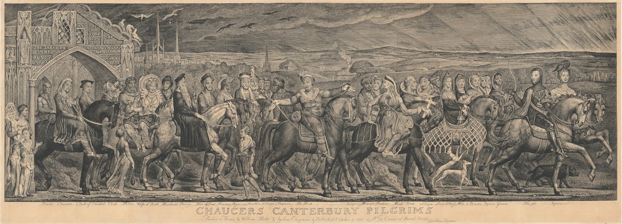 Canterburyn pyhiinvaeltajat, 1810. tekijältä William Blake