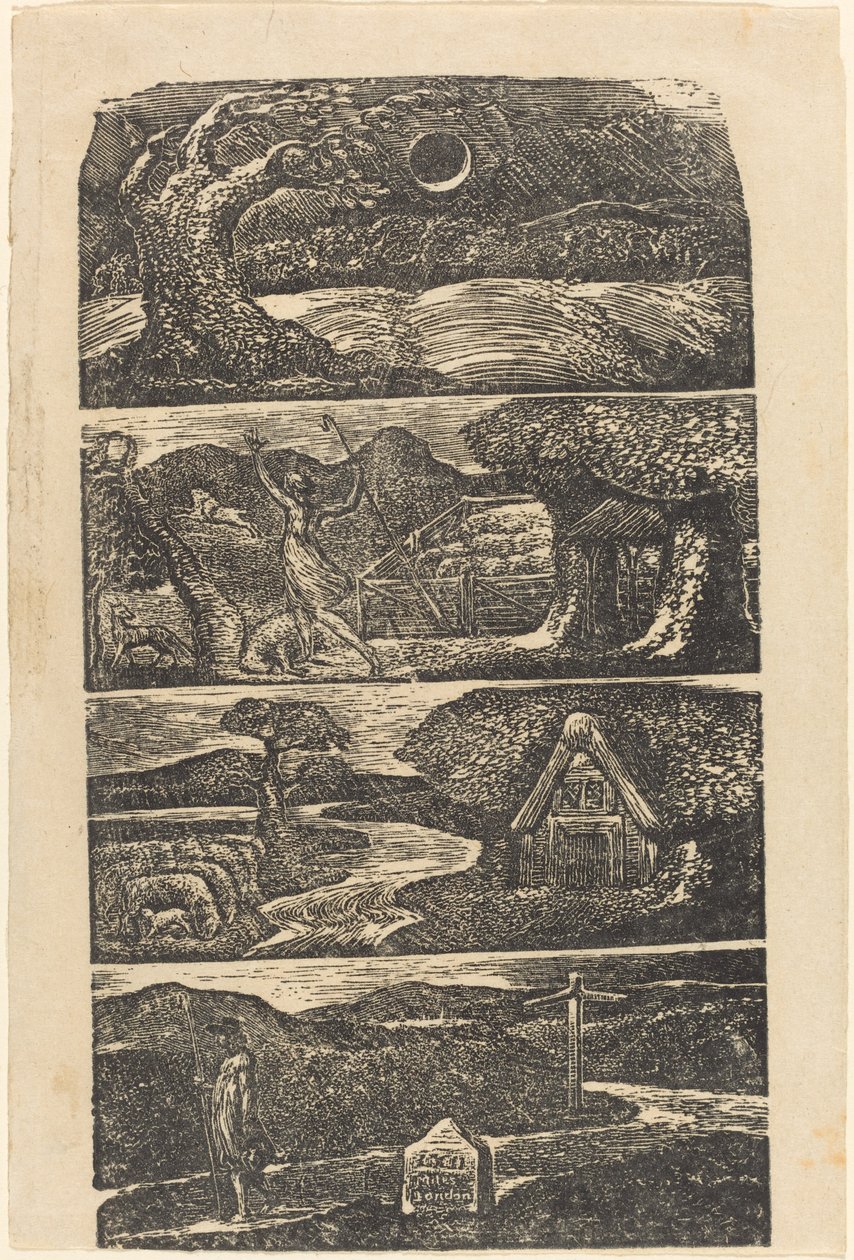 Vergiliusin pastoraalit, 1821. tekijältä William Blake