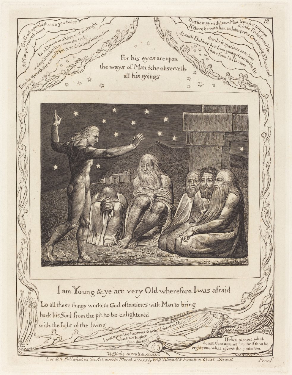 Elihun viha, 1825. tekijältä William Blake