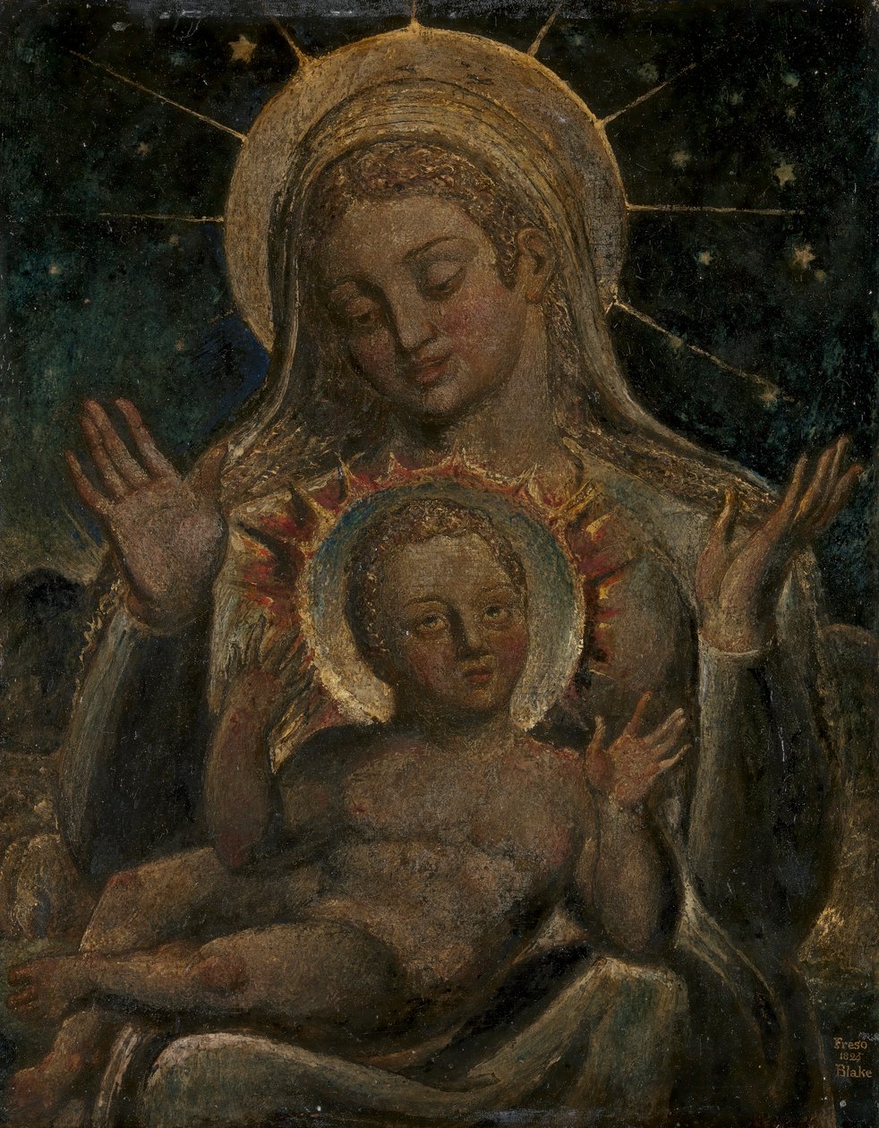Neitsyt ja lapsi tekijältä William Blake