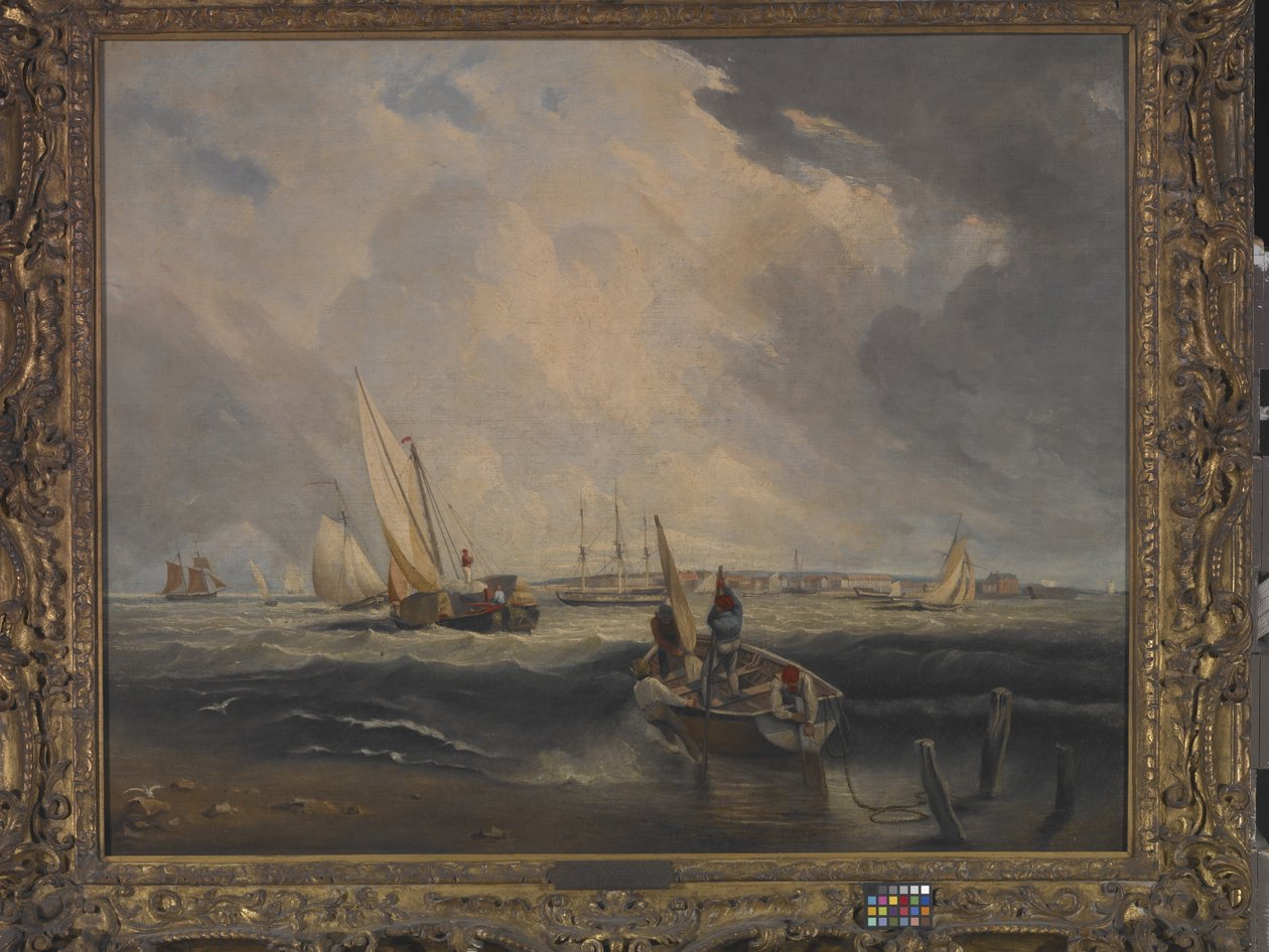 Bligh Sands, Sheerness (öljy kankaalle) tekijältä Clarkson Frederick Stanfield