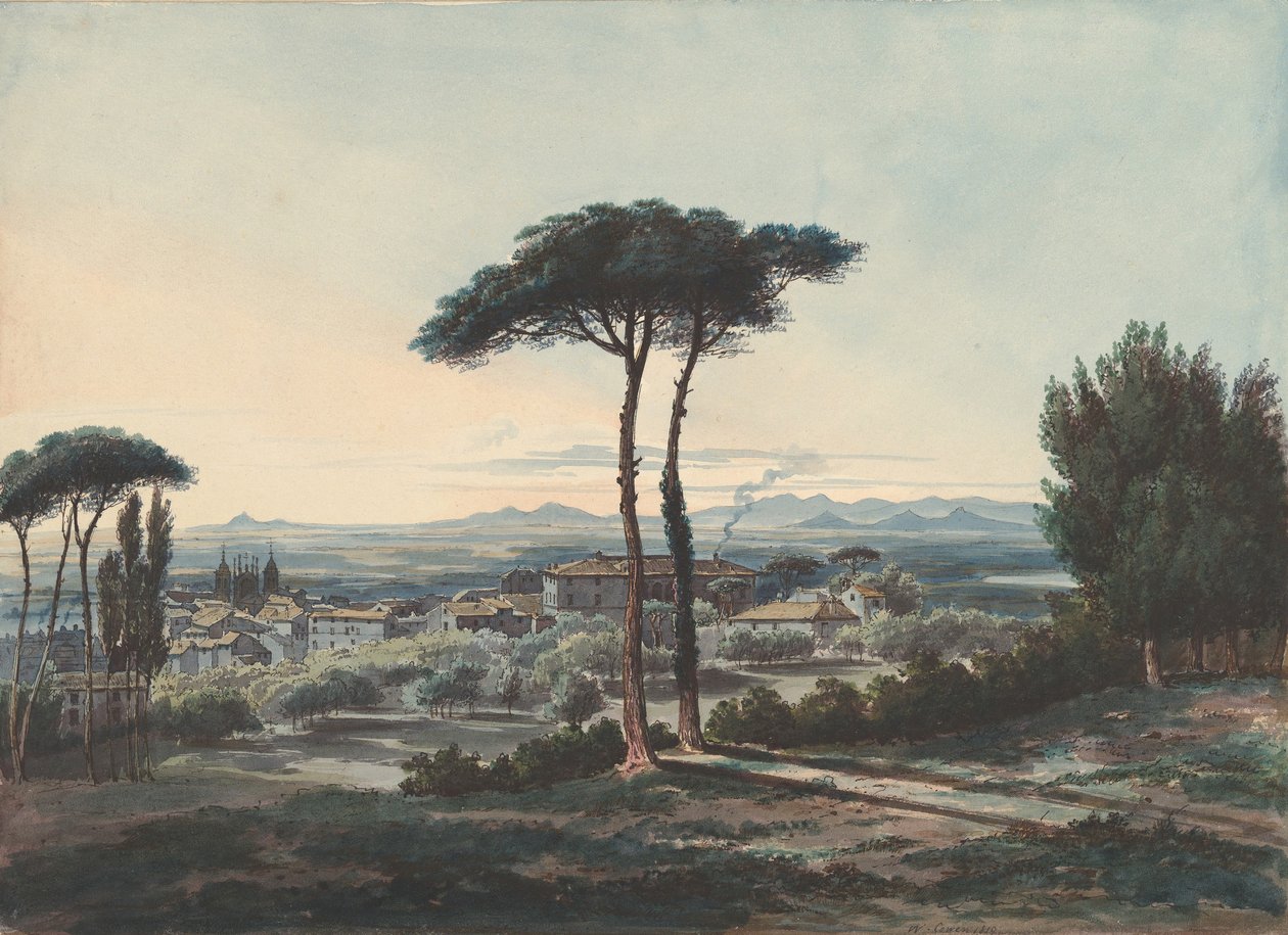 Frascati, Rooman lähellä, 1819. tekijältä William Cowen