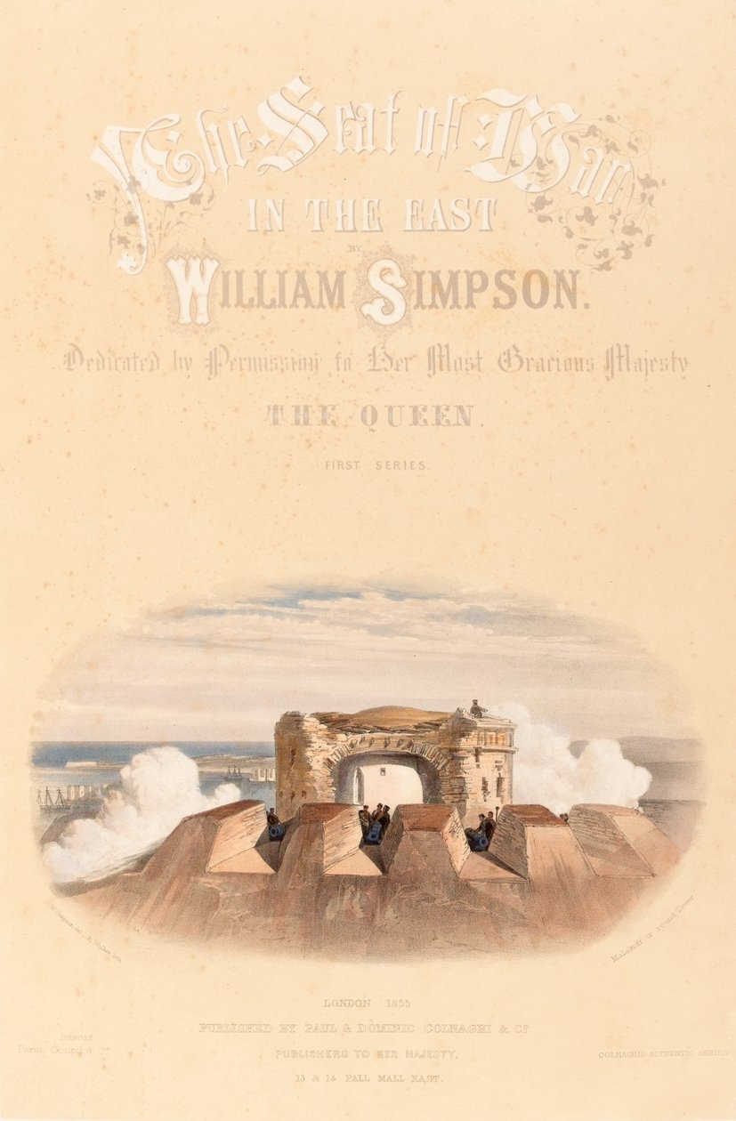 ?Malakoff vai pyöreä torni?, n. 1855 tekijältä William Crimea Simpson