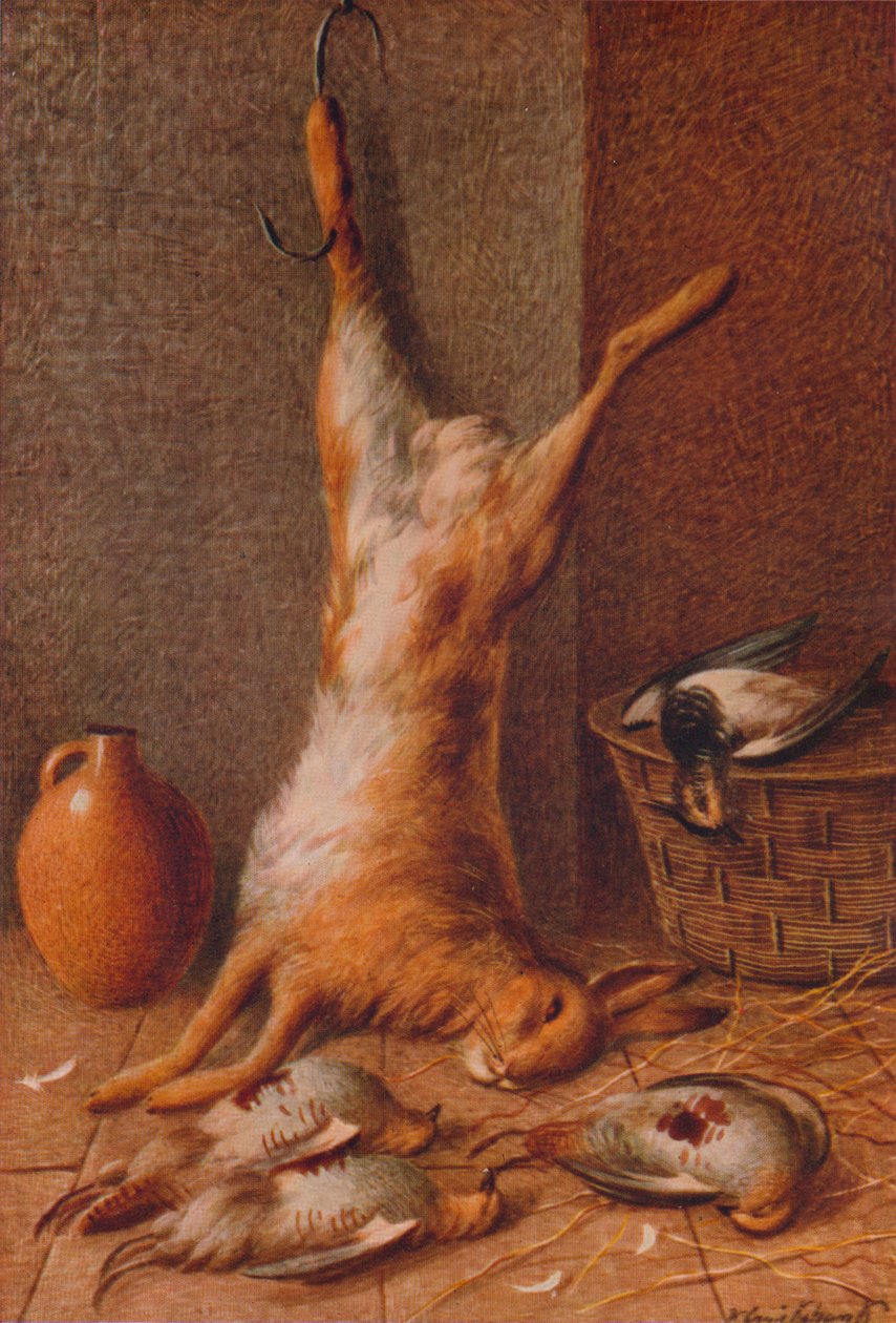 Asetelmajänis, c1895 tekijältä William Cruikshank