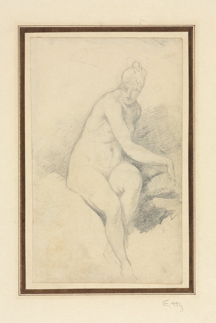 Istuva alaston tekijältä William Etty