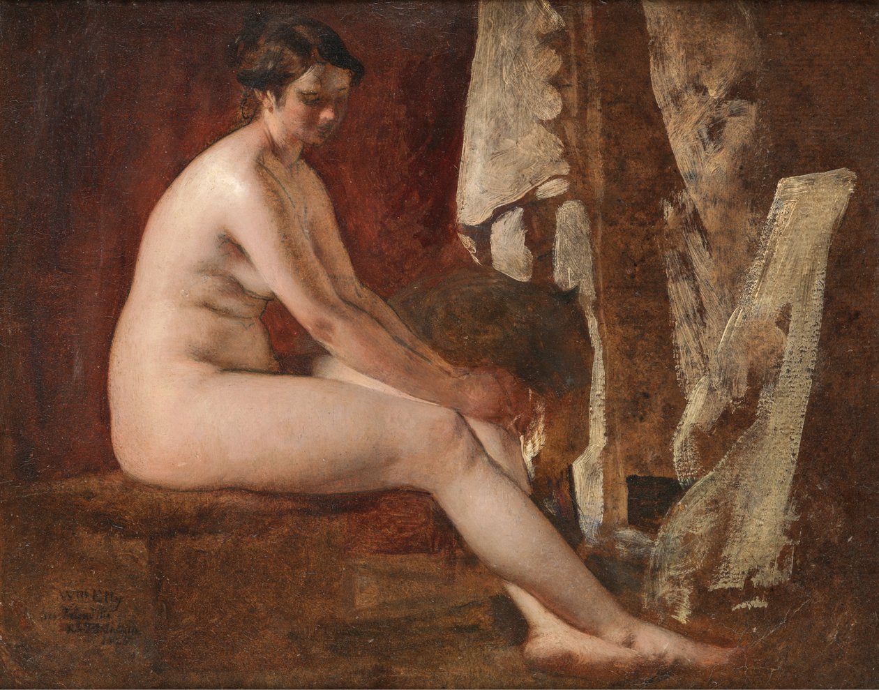 Istuva alaston tekijältä William Etty