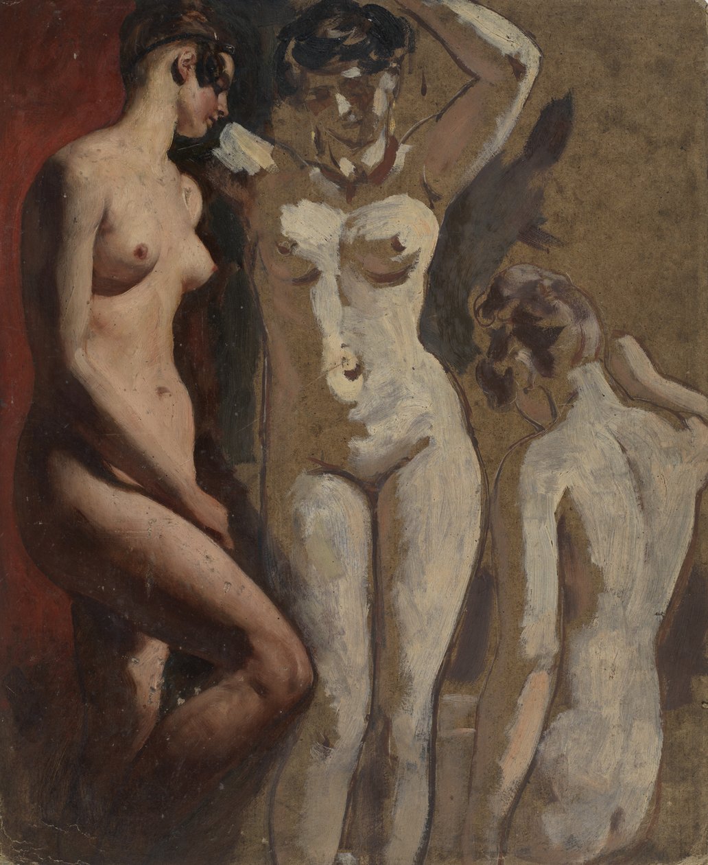 Kolme seisovaa naislakia tekijältä William Etty