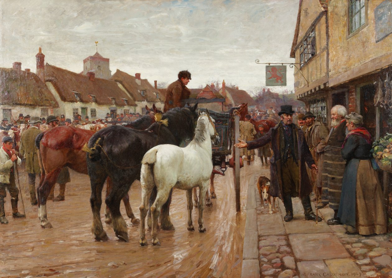Markkinapäivä, 1907 tekijältä William Frank Calderon