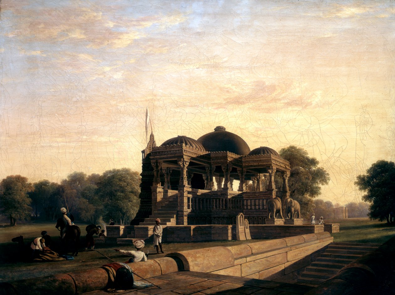 Muinainen temppeli Hulwudissa, 1826. tekijältä William Frederick Witherington
