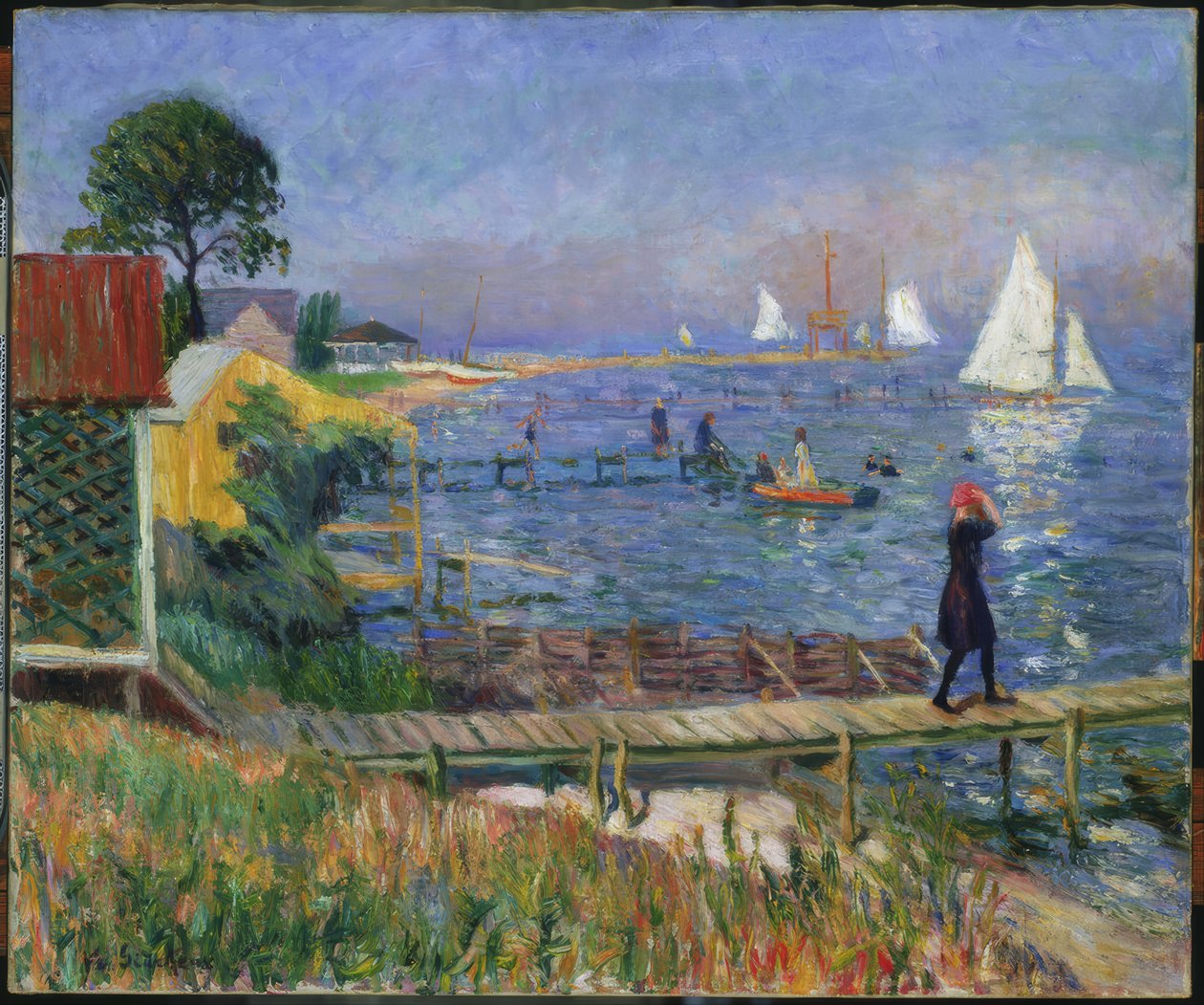 Kylpylät Bellportissa tekijältä William Glackens
