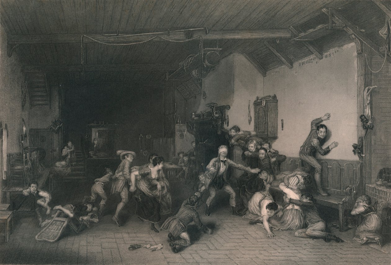 Blind Mans Buff, 1812, 1800-luvun puoliväli. tekijältä William Greatbach