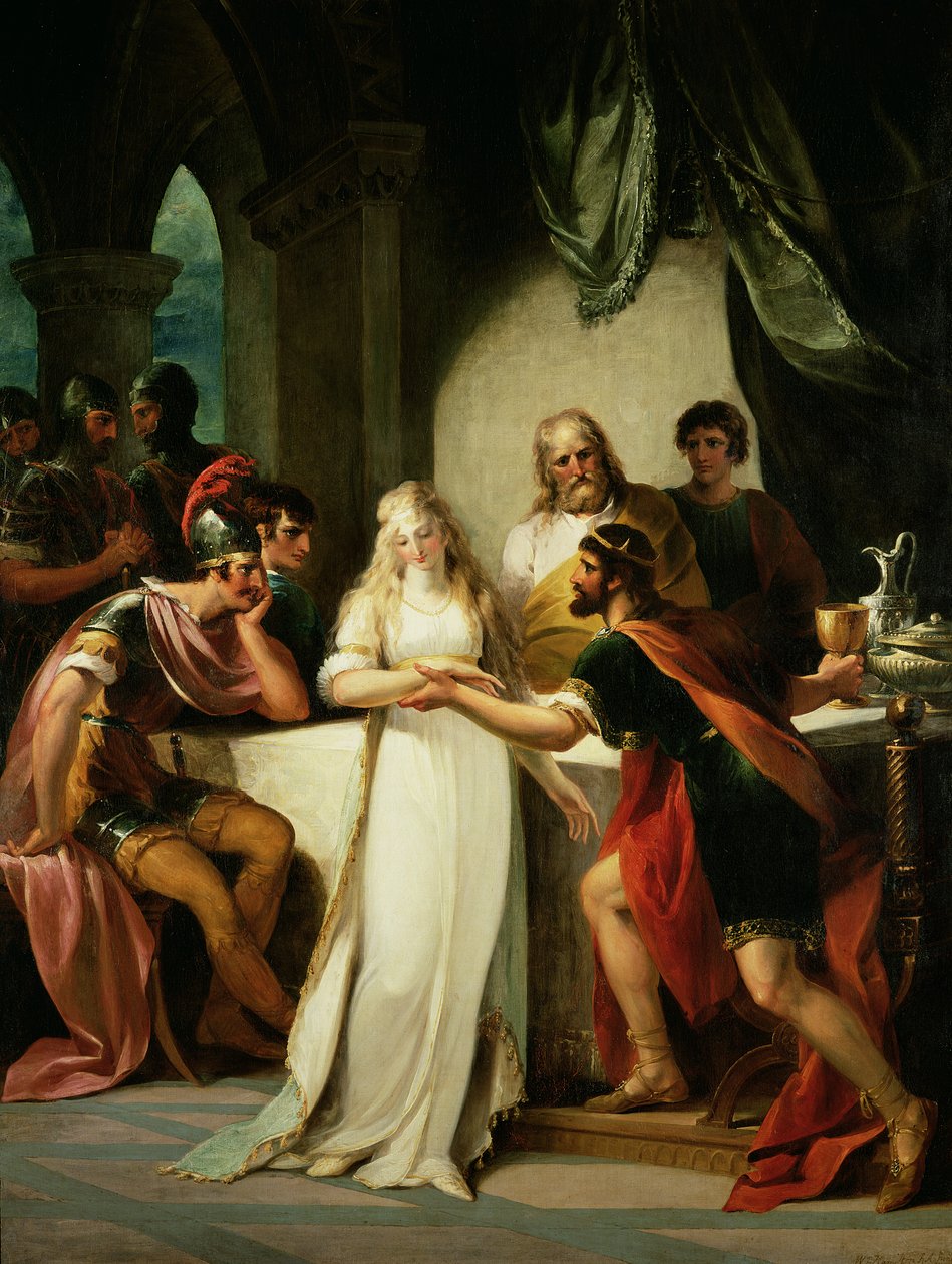 Vortigern ja Rowena, 1793 tekijältä William Hamilton