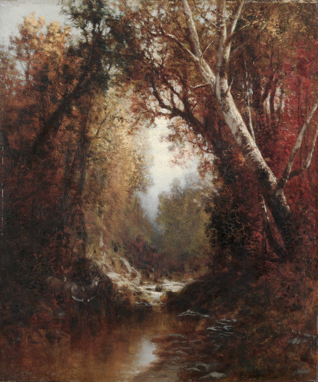 Syksykohtaus Adirondacksissa, 1877. tekijältä William Hart
