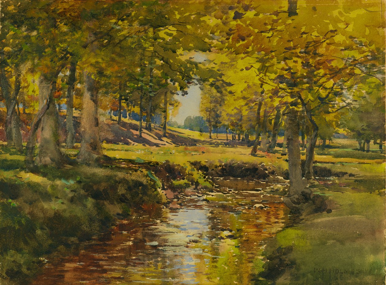 Syksy niityn reunalla, n.d. tekijältä William Henry Holmes