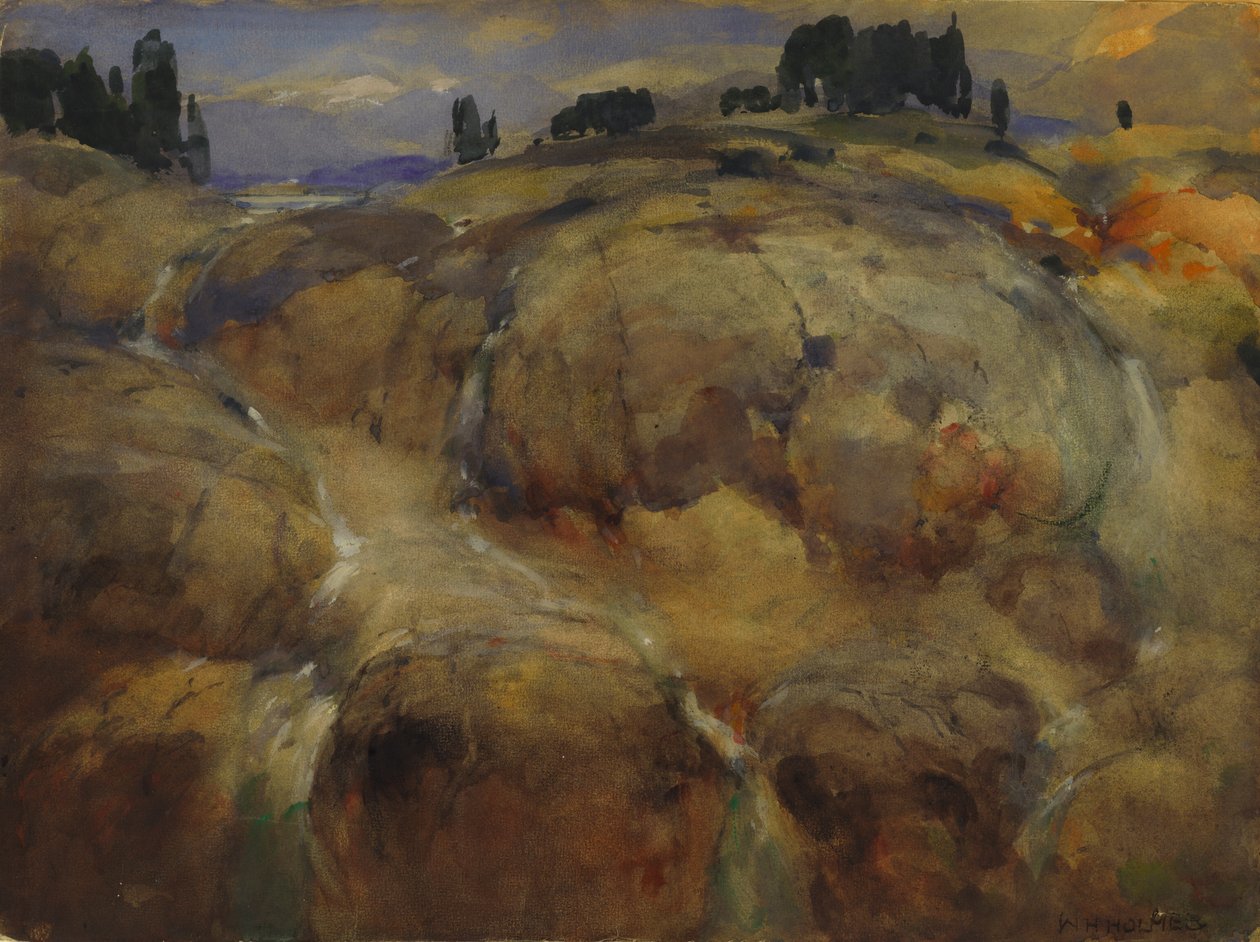 Desertated Bed of a Glacier, n.d. tekijältä William Henry Holmes