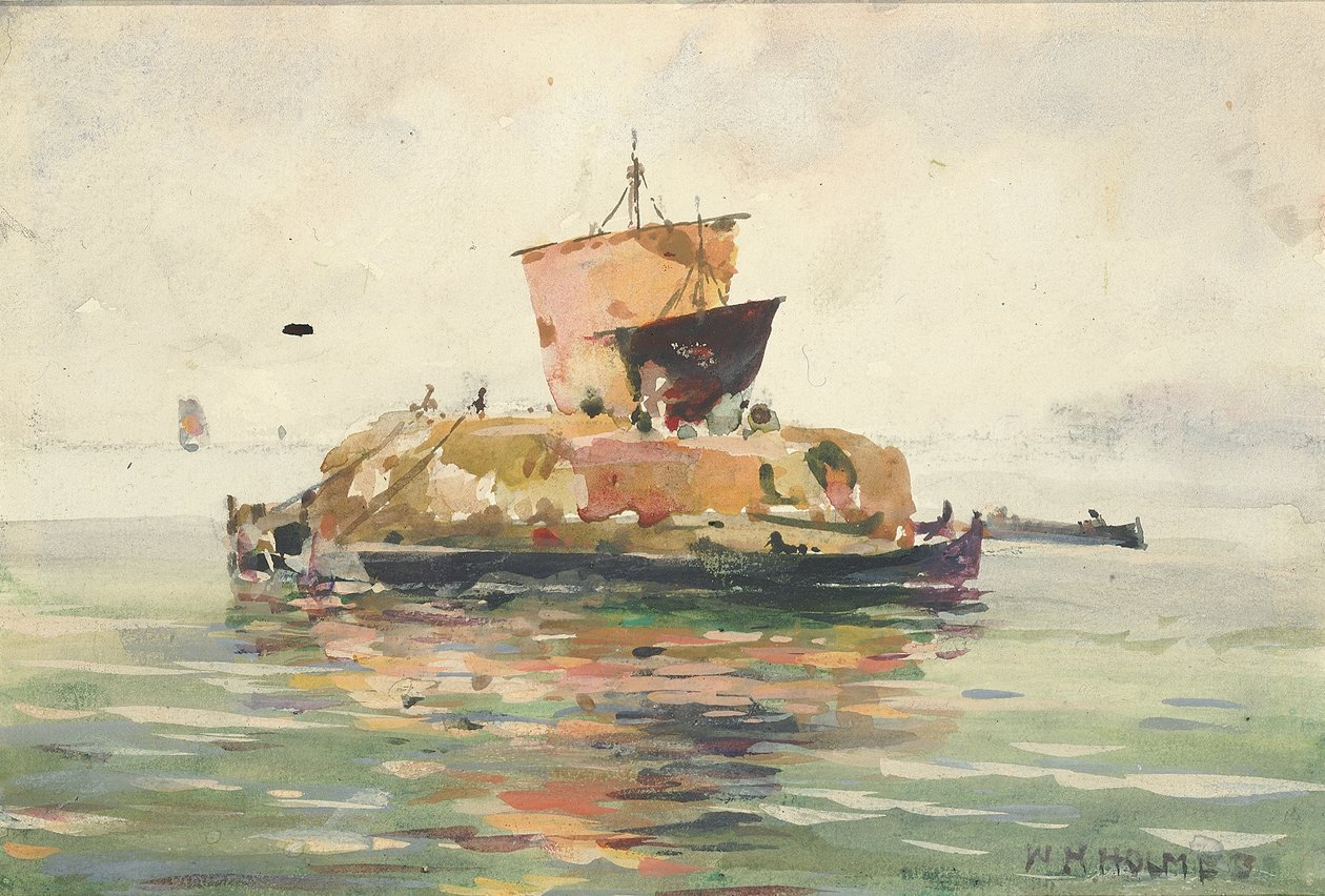 Venetian Freight Boats, n.d. tekijältä William Henry Holmes