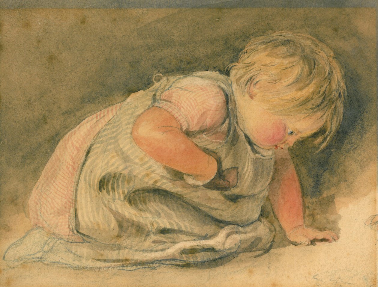 Uteliaisuus, luonnos tekijältä William Henry Hunt