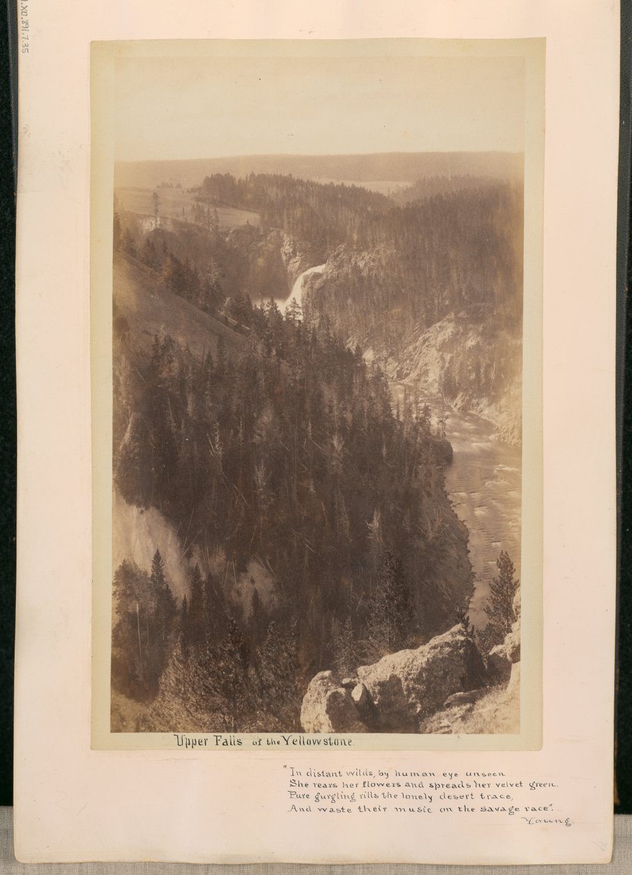 Yellowstonen ylemmät putoukset tekijältä William Henry Jackson