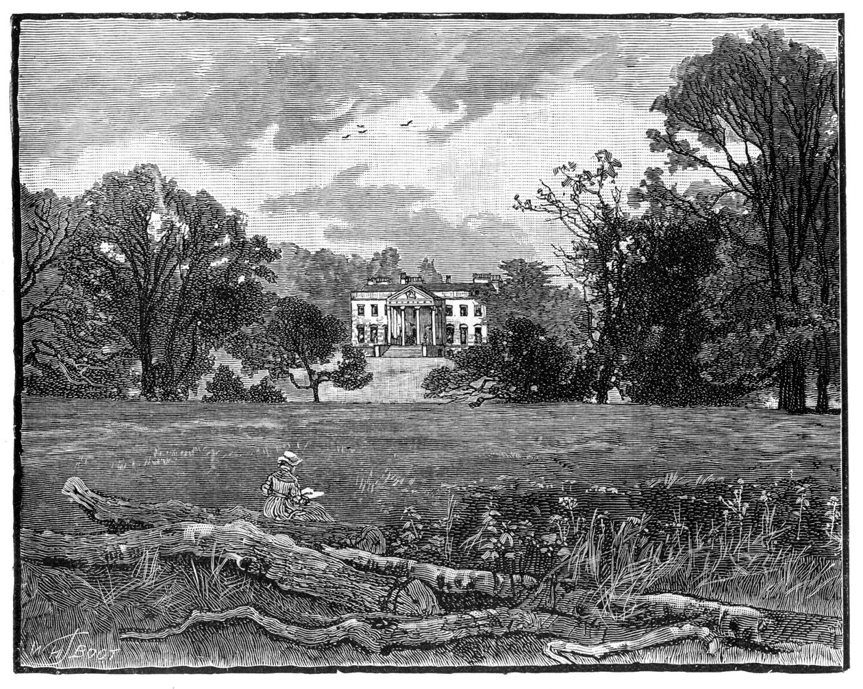 Claremont House, Esher, Surrey, 1900. tekijältä William Henry James Boot