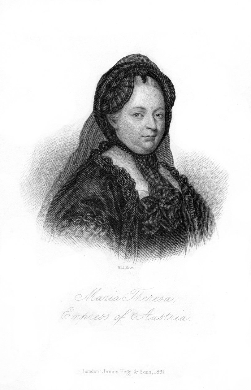 Maria Theresa, Itävallan arkkiherttuatar, 1861. tekijältä William Henry Mote