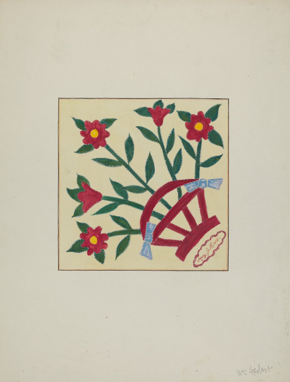 Pieced Quilt 1 Square, n. 1940. tekijältä William Herbert