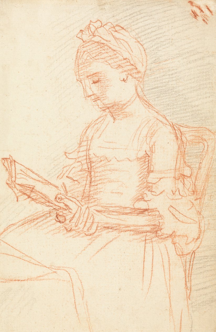 Senhora sentada com bookfinnish tekijältä William Hoare