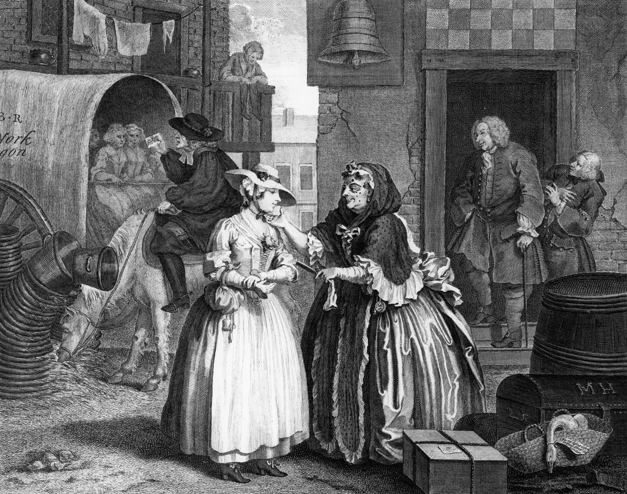 Porton edistyminen, levy I tekijältä William Hogarth