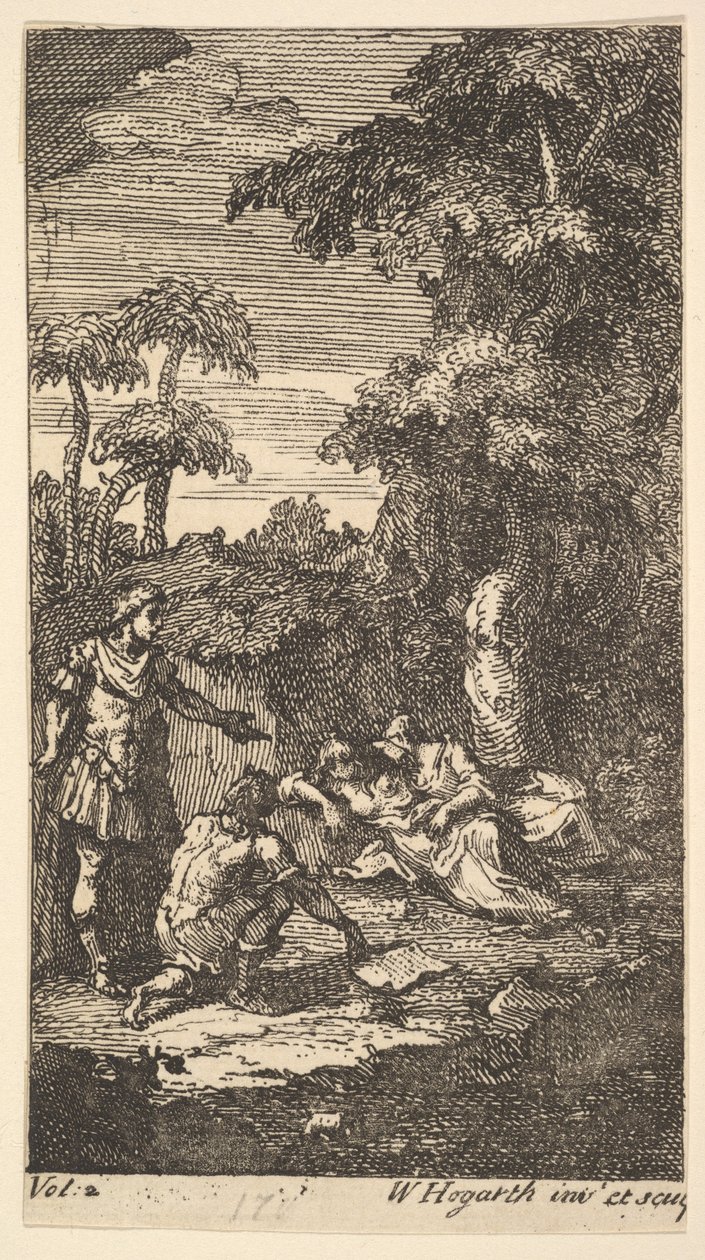 Cassandra, Frontispiece, Voi. 2:, 1725. tekijältä William Hogarth
