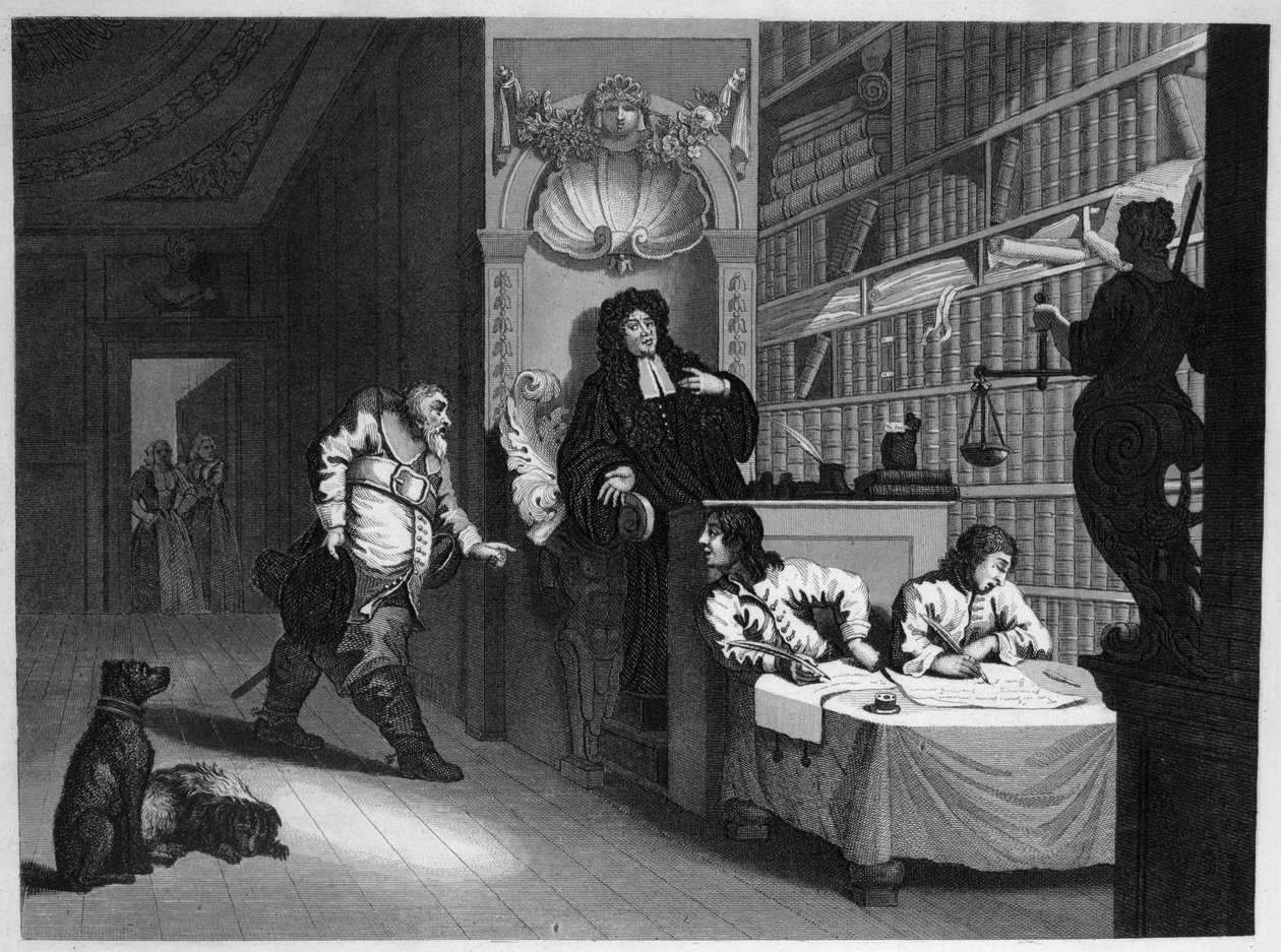 Hudibras ja lakimies tekijältä William Hogarth