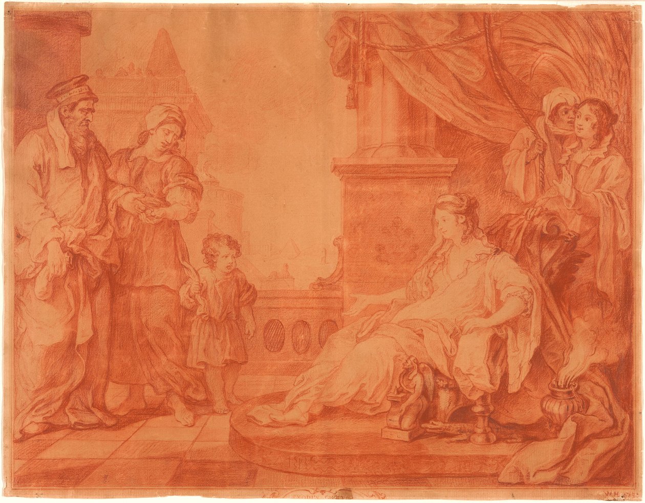 Mooses toi faraon tyttärelle tekijältä William Hogarth
