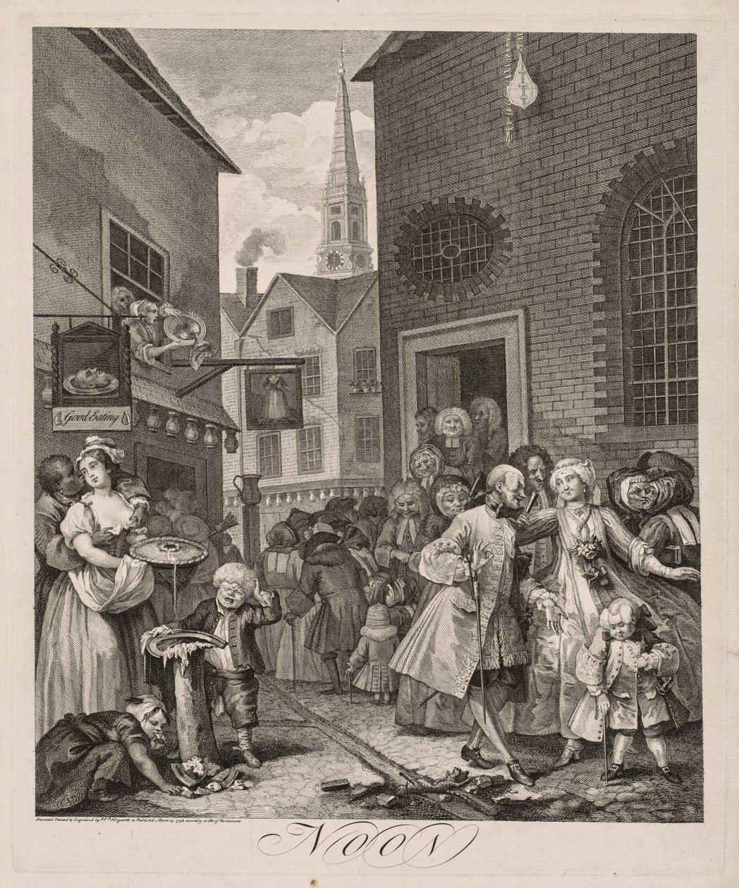 Neljä kertaa vuorokaudessa: Keskipäivä tekijältä William Hogarth