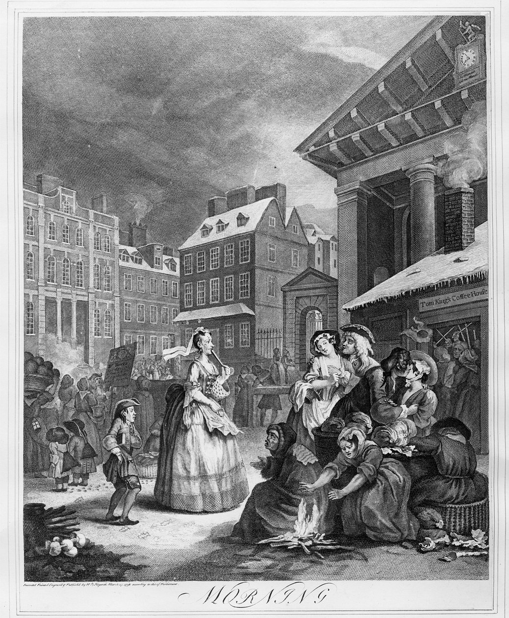 Päivän ajat, aamu tekijältä William Hogarth