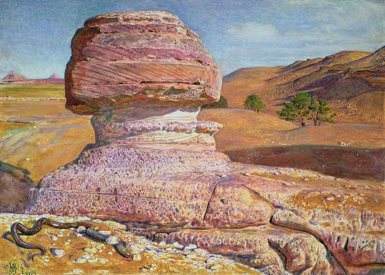 Sfinksi Gizehissä, 1854 tekijältä William Holman Hunt