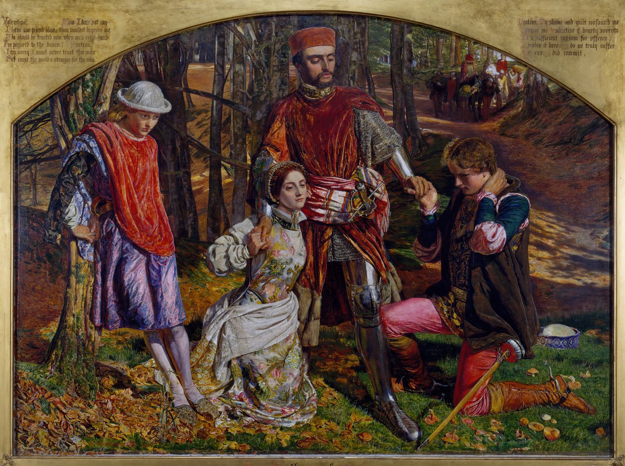 Kaksi Veronan herraa, 1850-1851. tekijältä William Holman Hunt