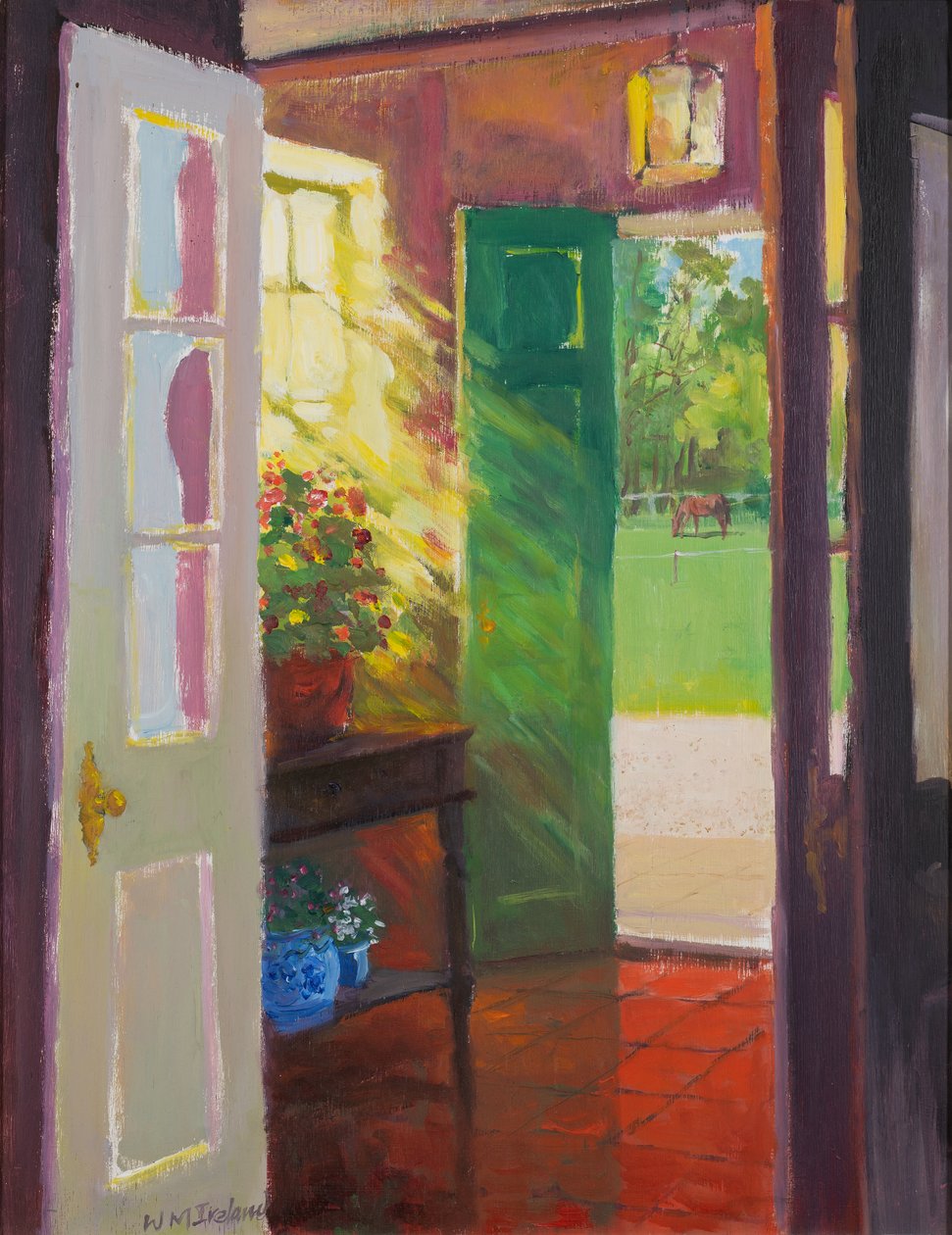 Paddock, 2001 (öljy aluksella) tekijältä William Ireland