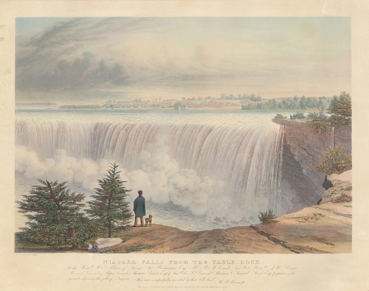 Niagaran putoukset Table Rockista tekijältä William James Bennett