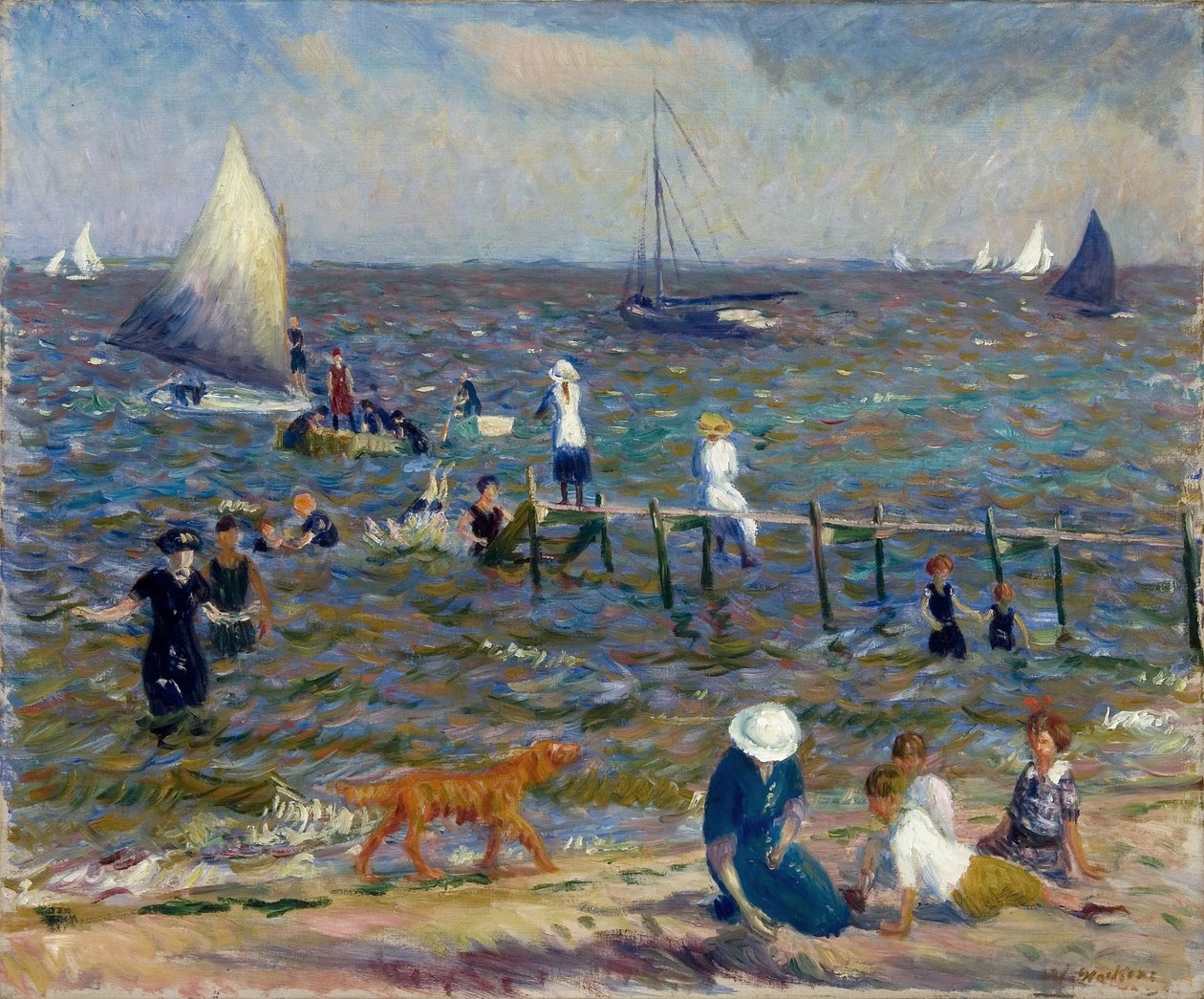 Pikku laituri tekijältä William James Glackens