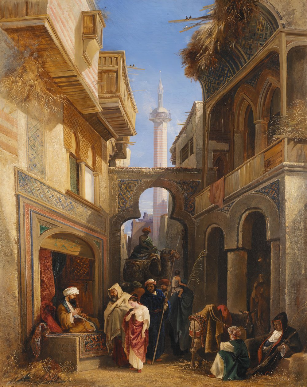 Katukohtaus Kairossa, 1839. tekijältä William James Muller