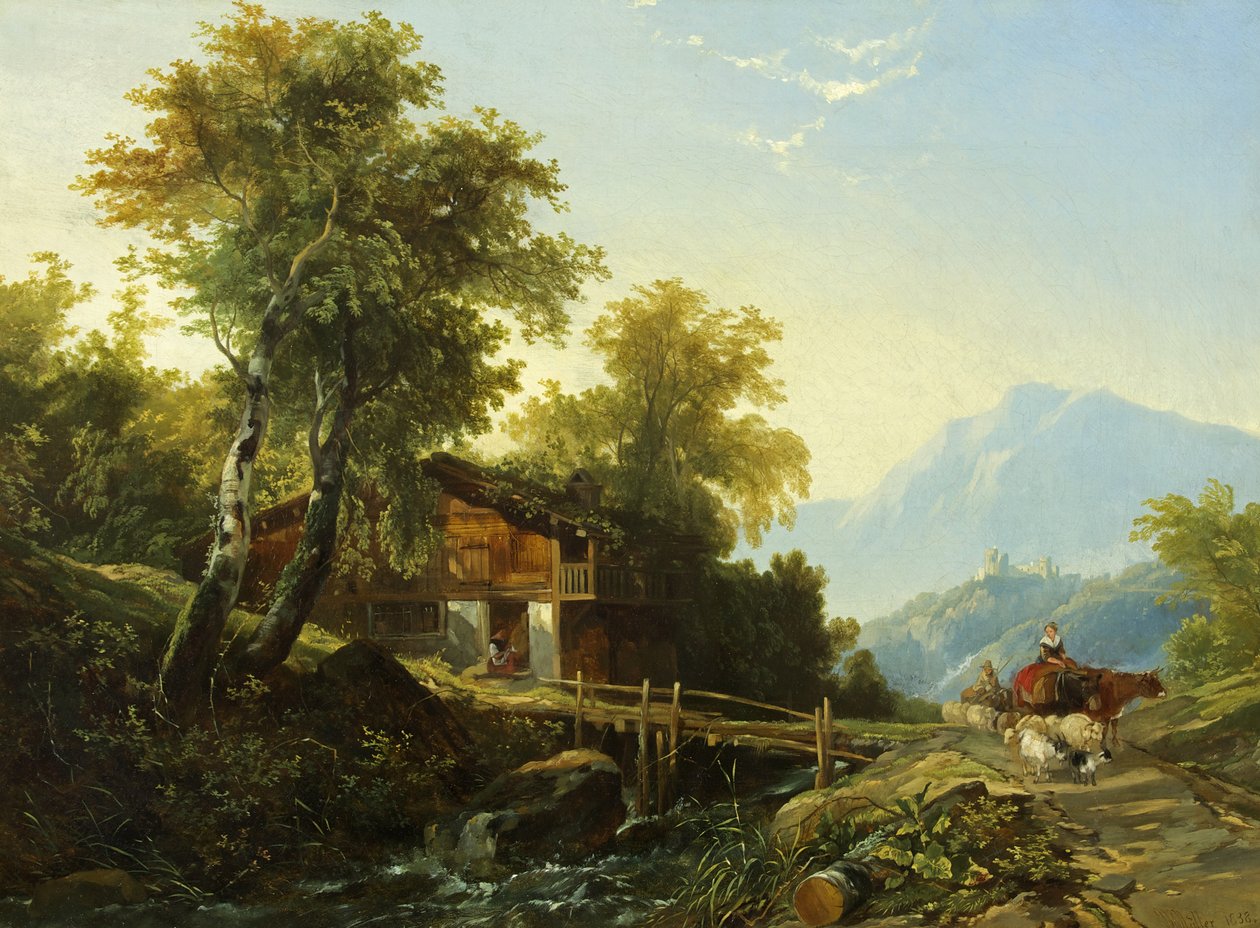 Sveitsin chalet tekijältä William James Muller