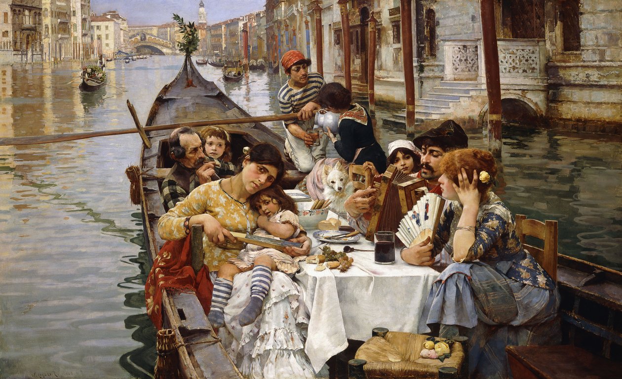 Venetsialainen fresko, 1885 tekijältä William Logsdail