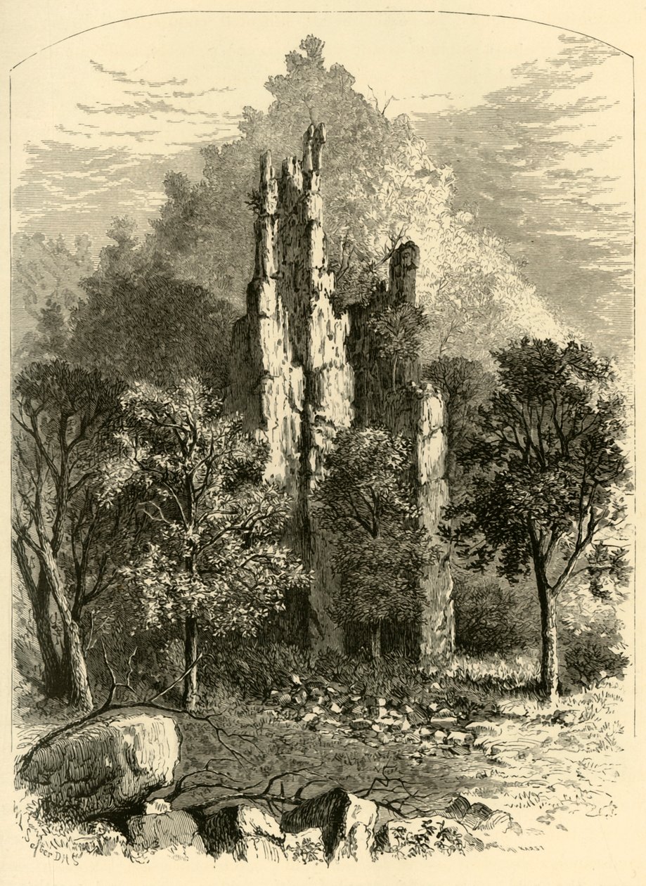 "Chimney Rocks", 1872. tekijältä William Ludwell Sheppard