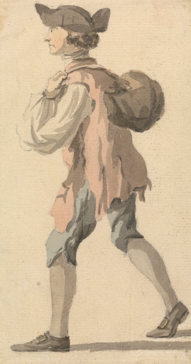 Homem carregando pacote em seu backfinnish tekijältä William Marlow